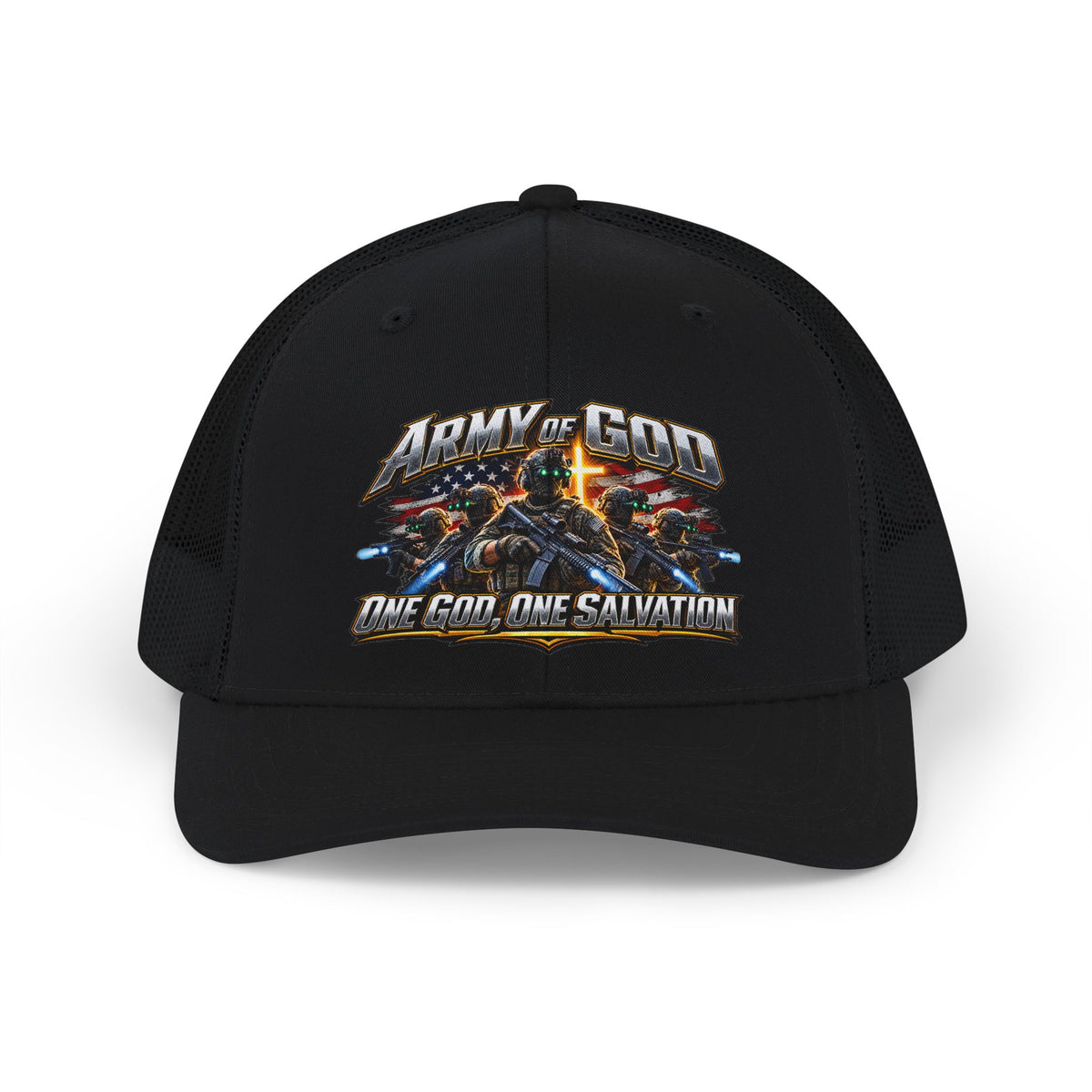 Army of God graphic, Snapback Cap | One God One Salvation design