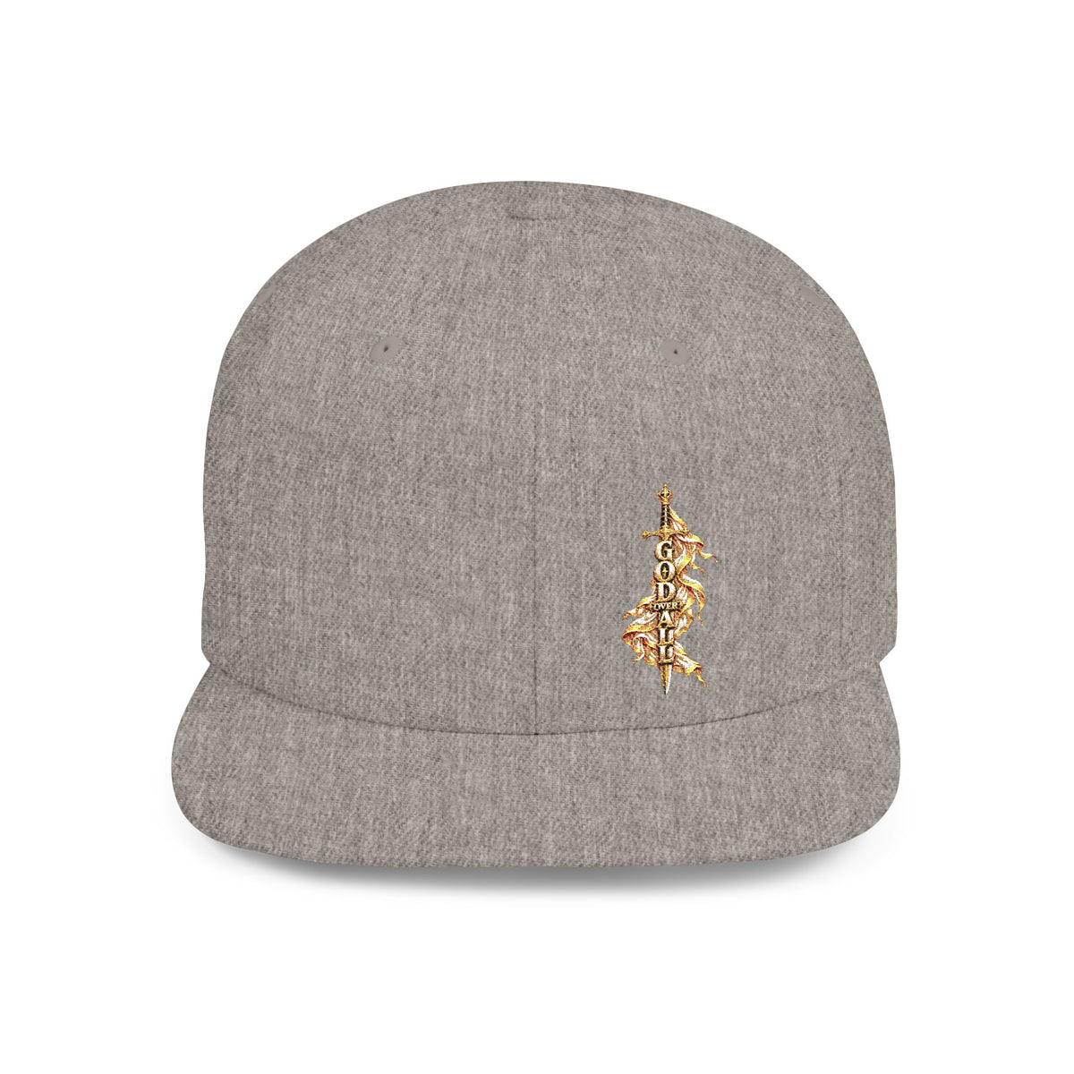 Gold Floral Snapback Hat