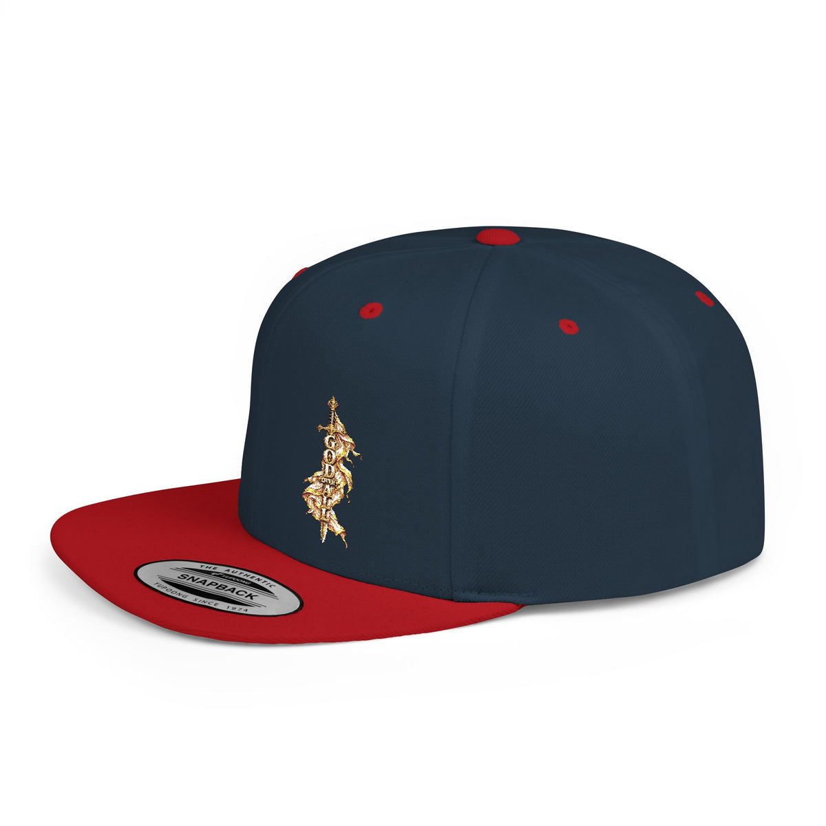 Gold Floral Snapback Hat
