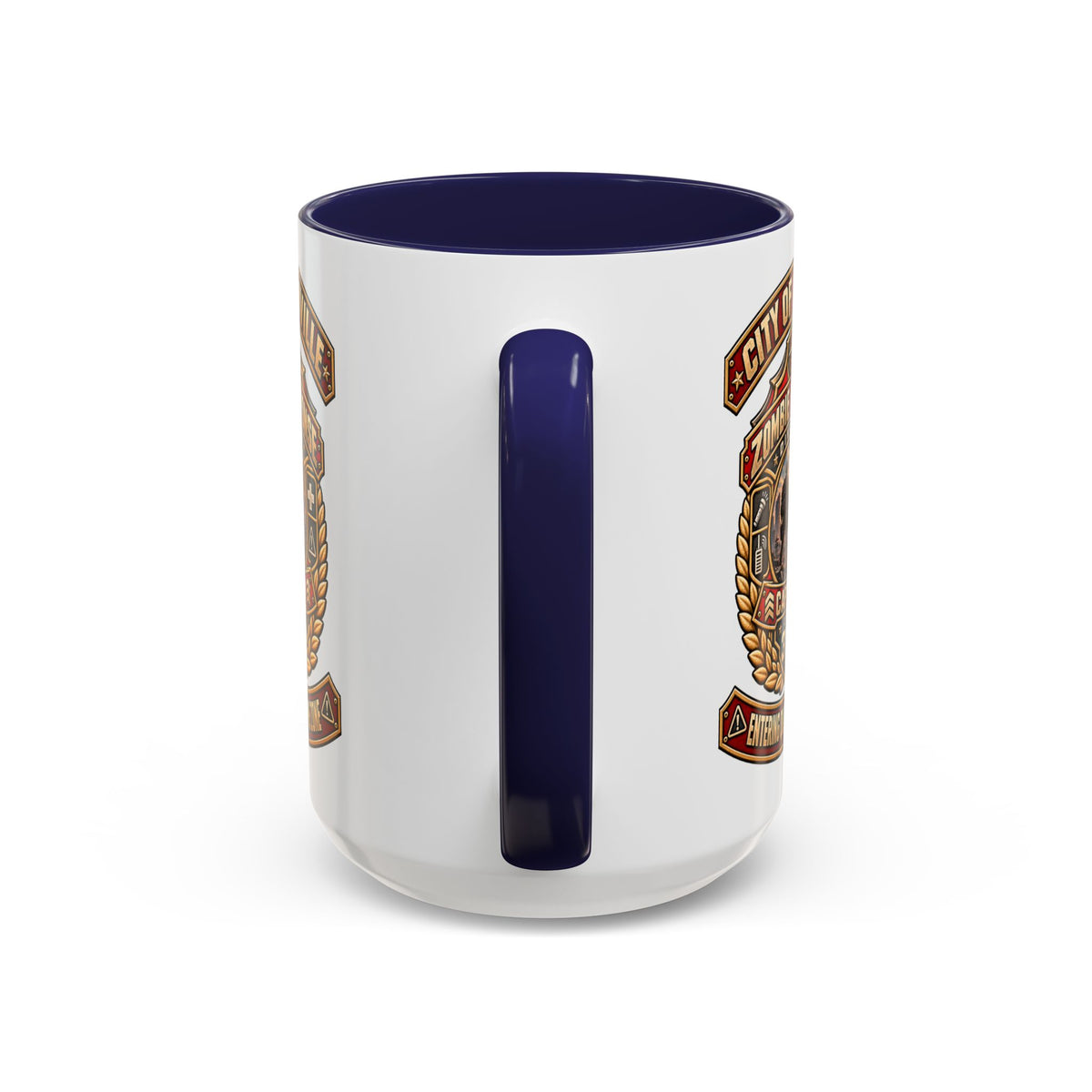 Retro Red Accent Coffee Mug
