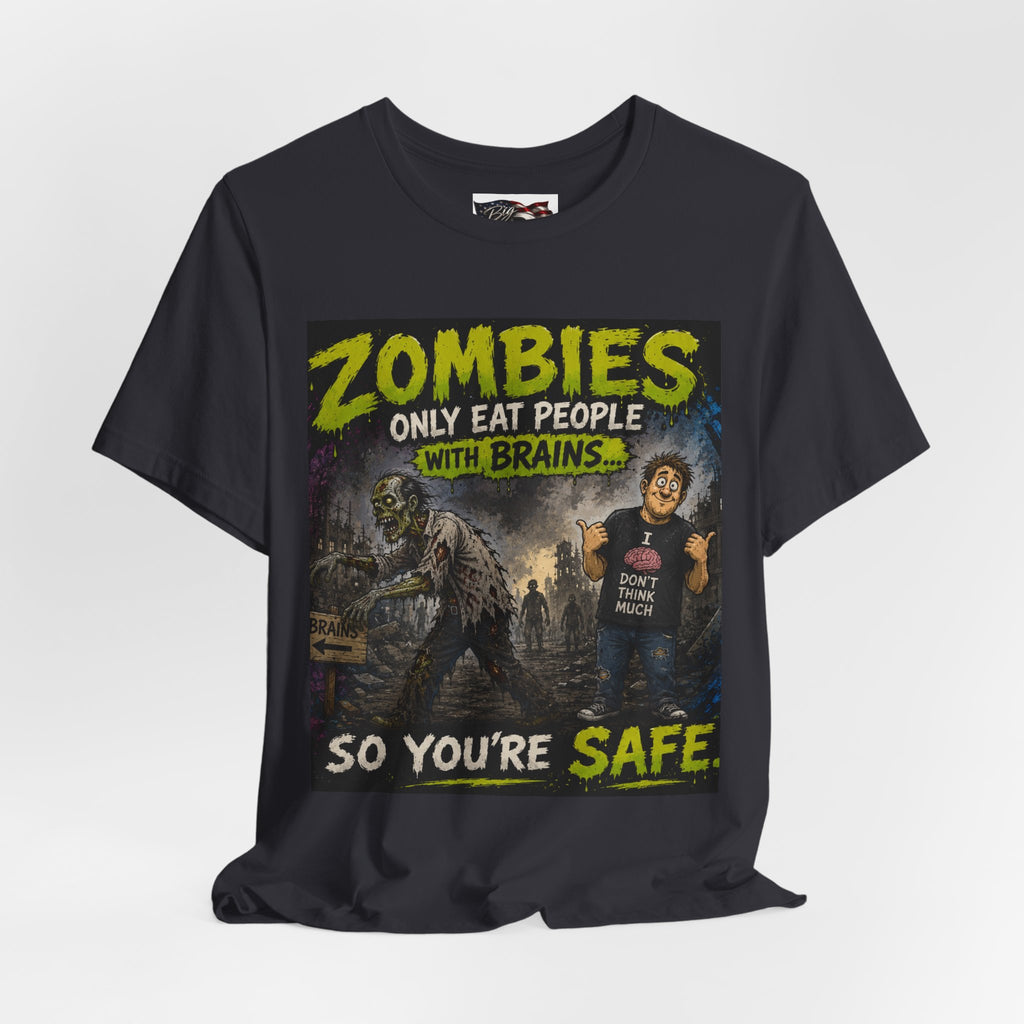 Zombies Only Eat People With Brains shirt | Funny Zombie T-Shirt, Horror Humor Tee