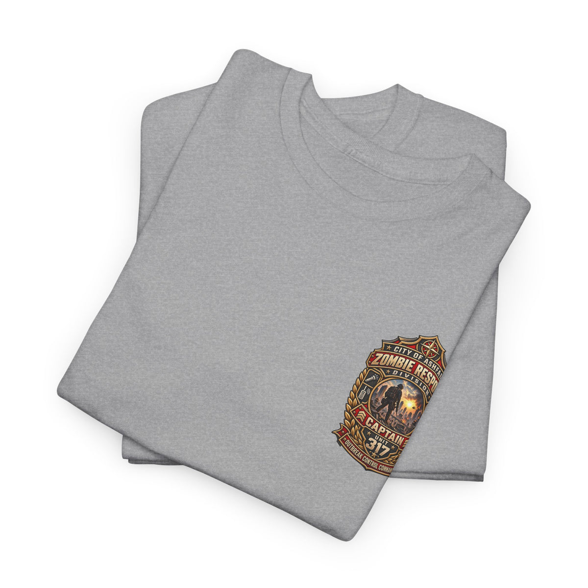 City of Asheville Zombie Response Captain 317 T-Shirt