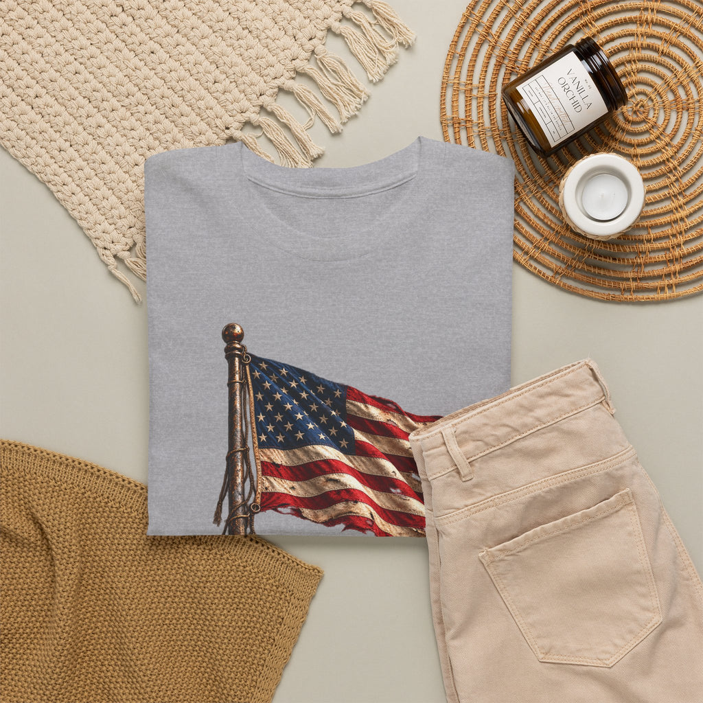 Still Standing American Flag T-Shirt