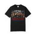 1776 Revolutionary Soldiers America First T-Shirt | Home of the Free