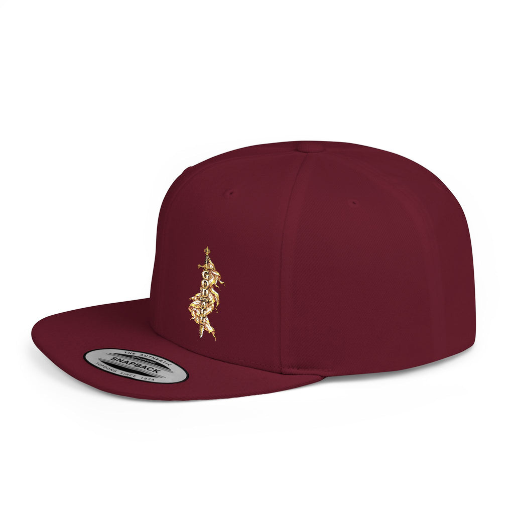 Gold Floral Snapback Hat