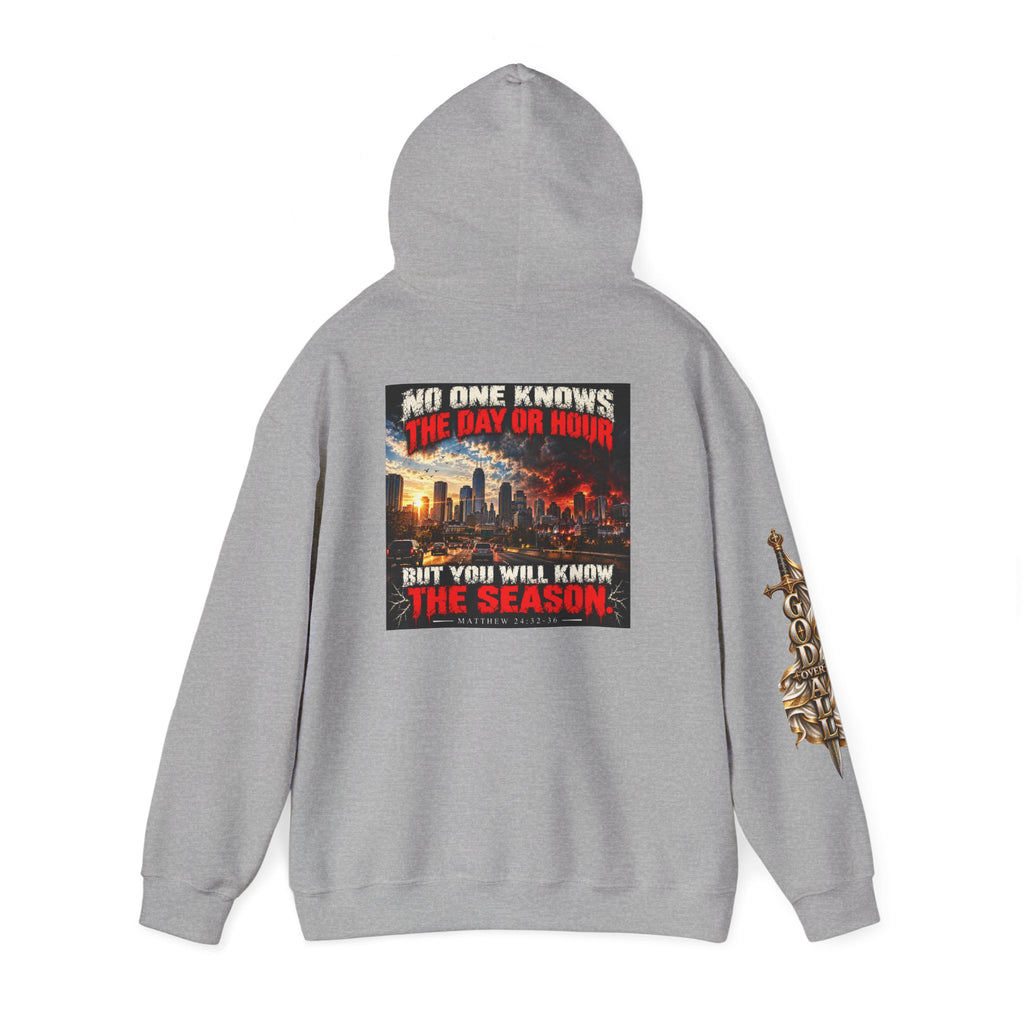 Apocalyptic Hoodie - "One God, One Salvation" Graphic Pullover