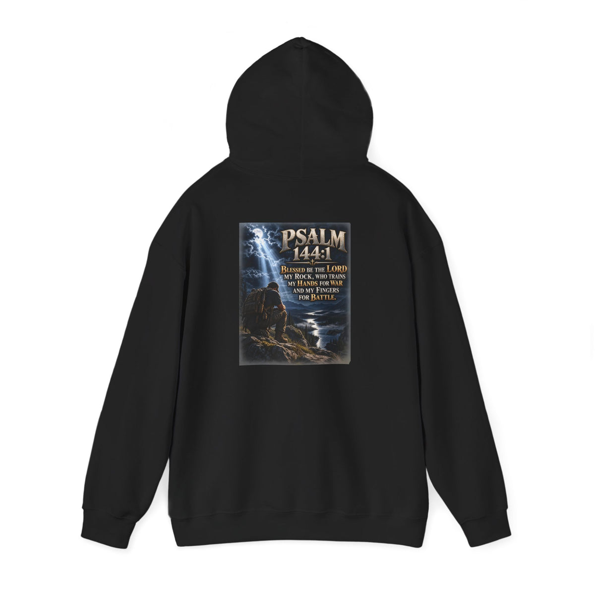 Psalm 144:1 Christian Scripture Hoodie