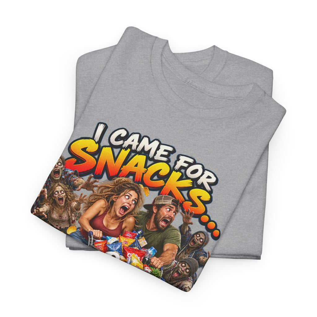 I Came for Snacks Not the Apocalypse Funny Apocalypse T-Shirt