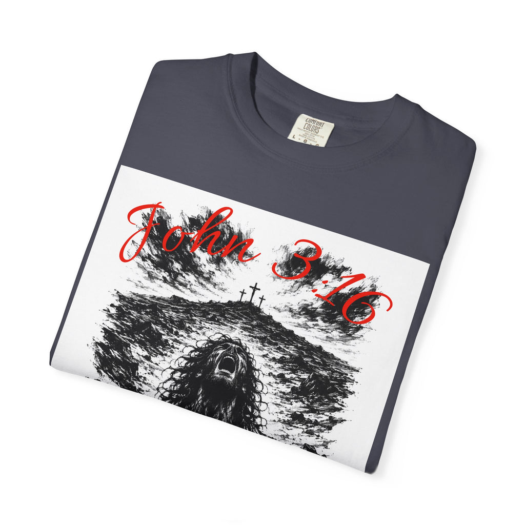 Grim Sea Creature T-shirt | Dark Gothic Illustration, Red Script Logo