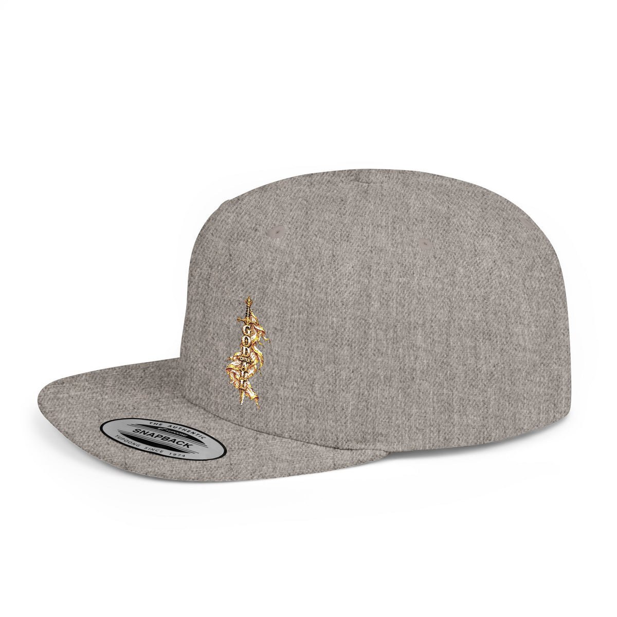 Gold Floral Snapback Hat