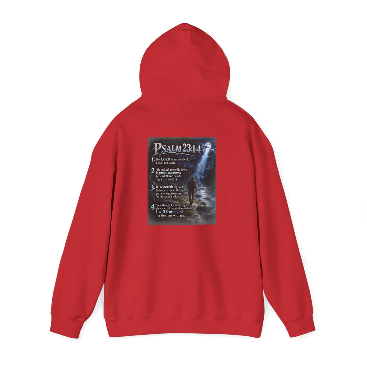 Psalm 23:1–4 Moonlit Scripture Hoodie