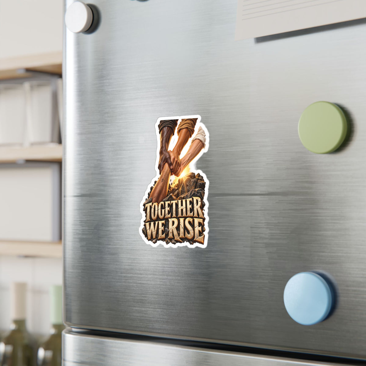 Together We Rise Inspirational Decal, Unity Vinyl Sticker