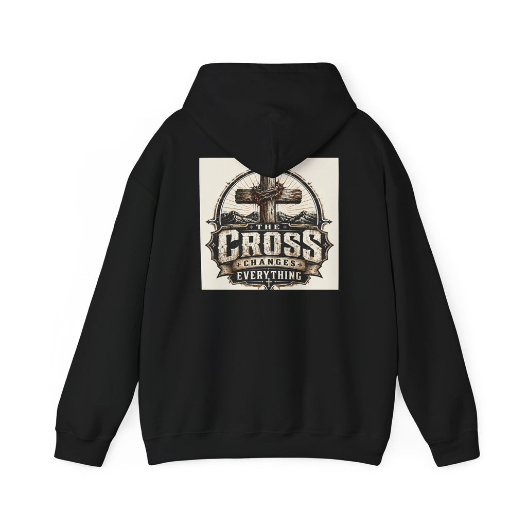 Christian In Progress Hoodie | Cross Changes Everything Christian Hoodie