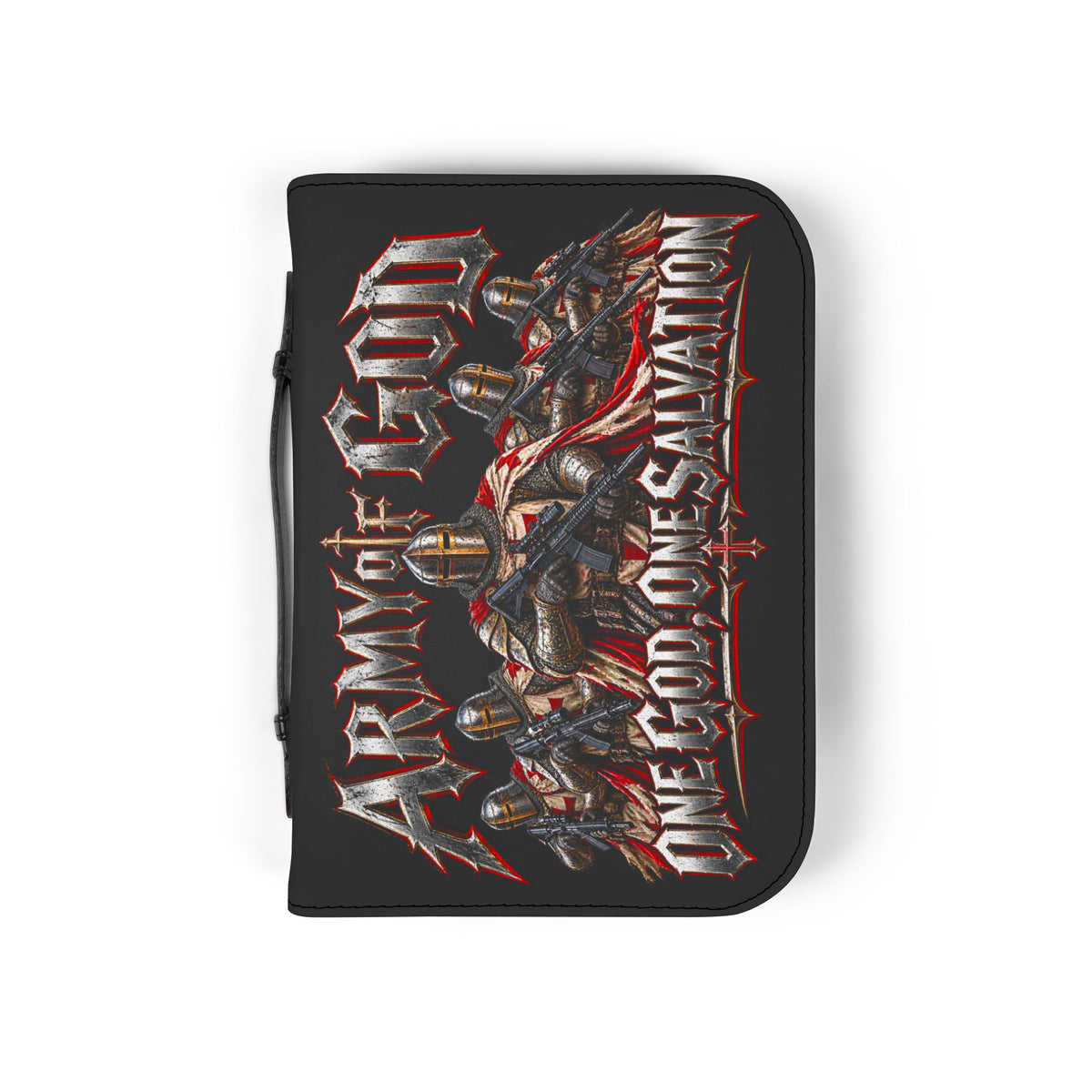 Armored Warriors One God One Salvation Bible Cover | God of All Crown Design