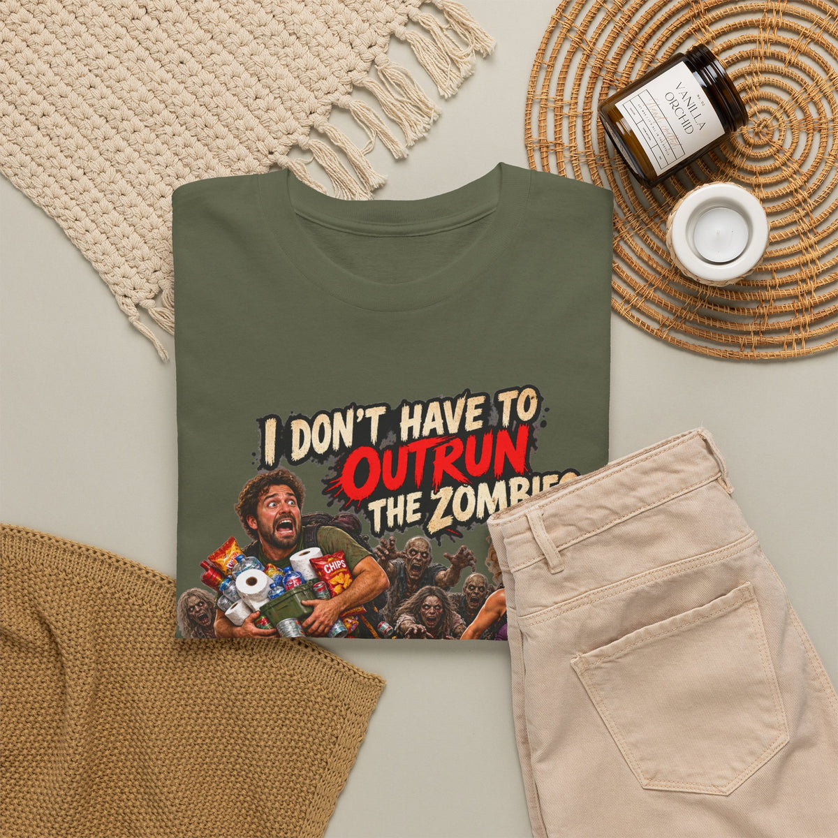 I Don’t Have to Outrun the Zombies, Just You T-Shirt