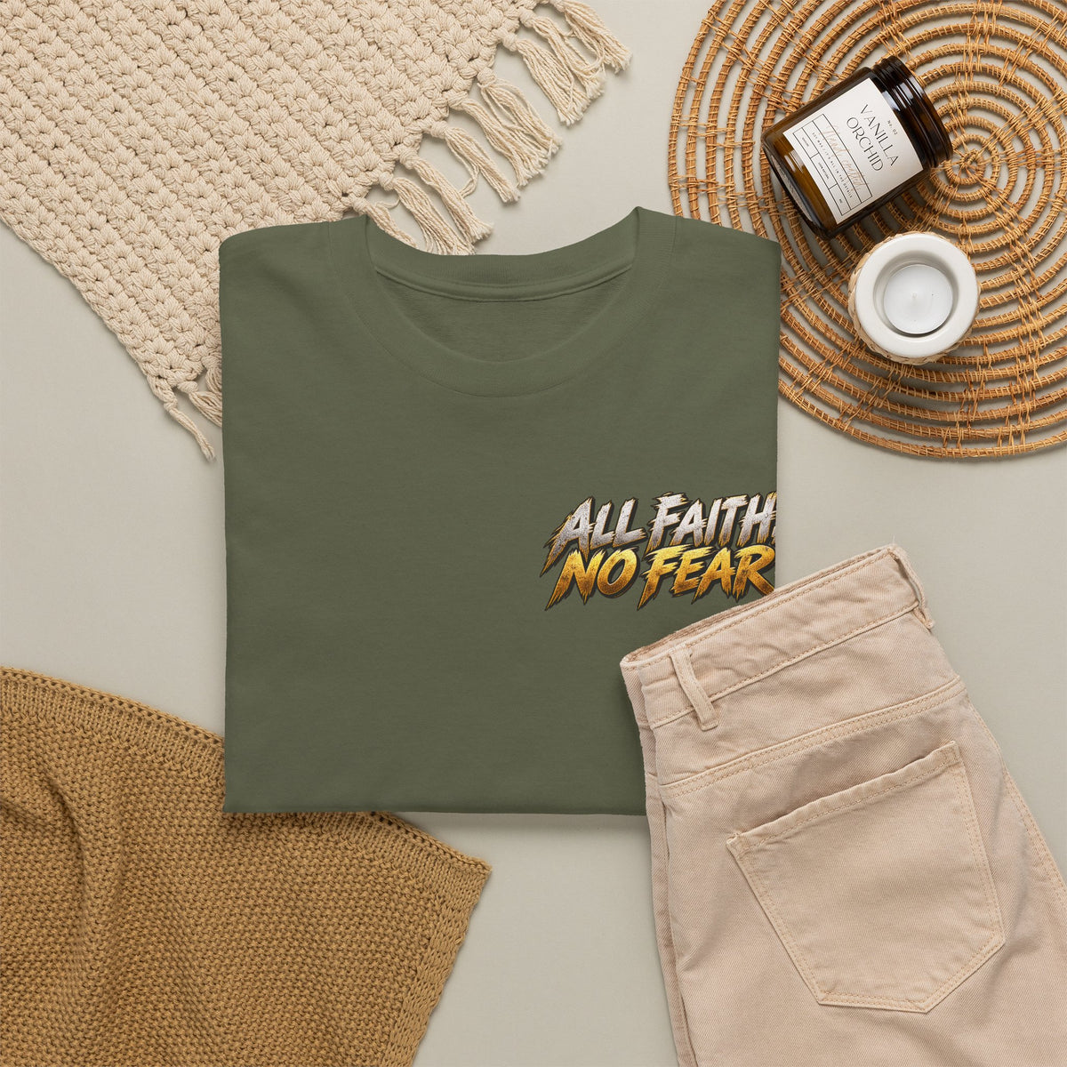 All Faith No Fear Jesus Graphic Tee