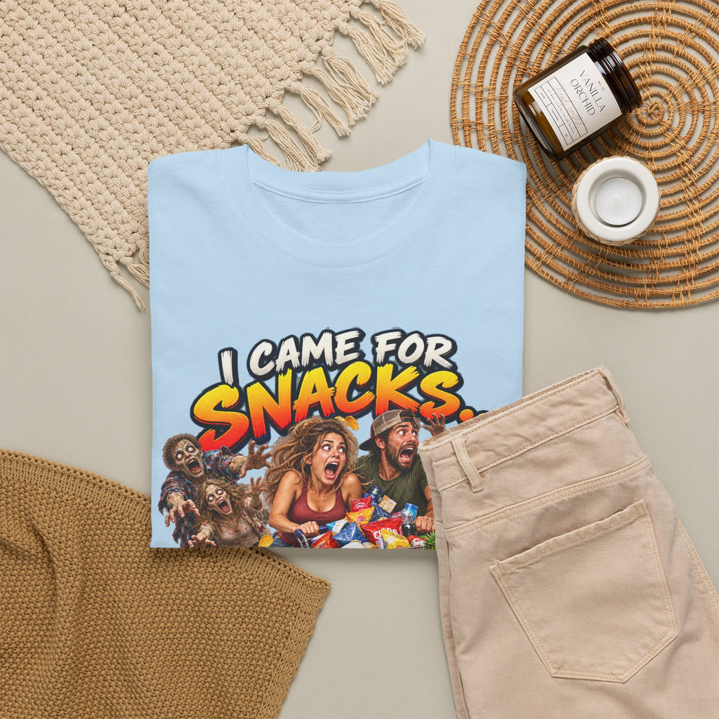 I Came for Snacks Not the Apocalypse Funny Apocalypse T-Shirt