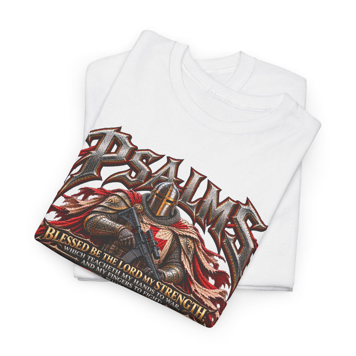 Psalm 144 Christian Warrior T-Shirt