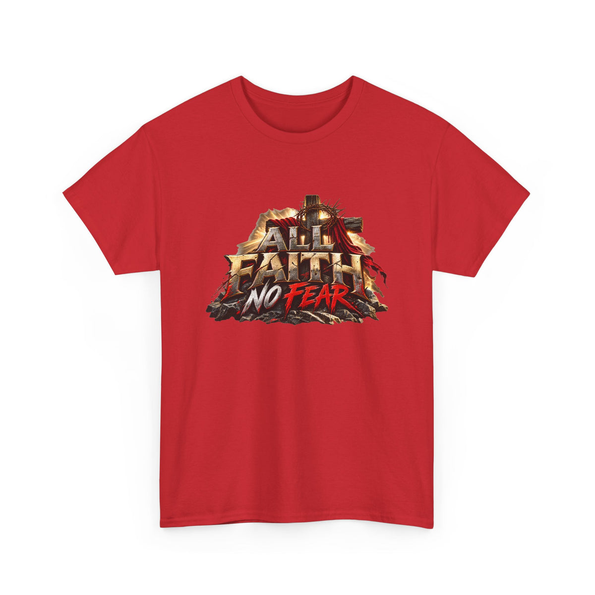 Faith No Fear Christian Graphic T-Shirt