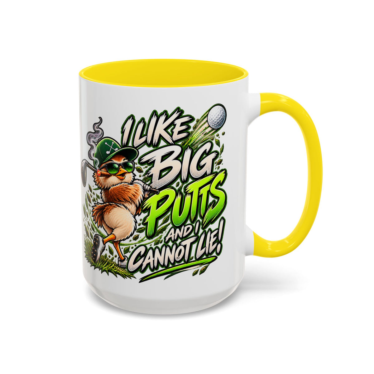 Golf Mug – “I Like Big Putt and I Cannot Lie” Golfer Gift