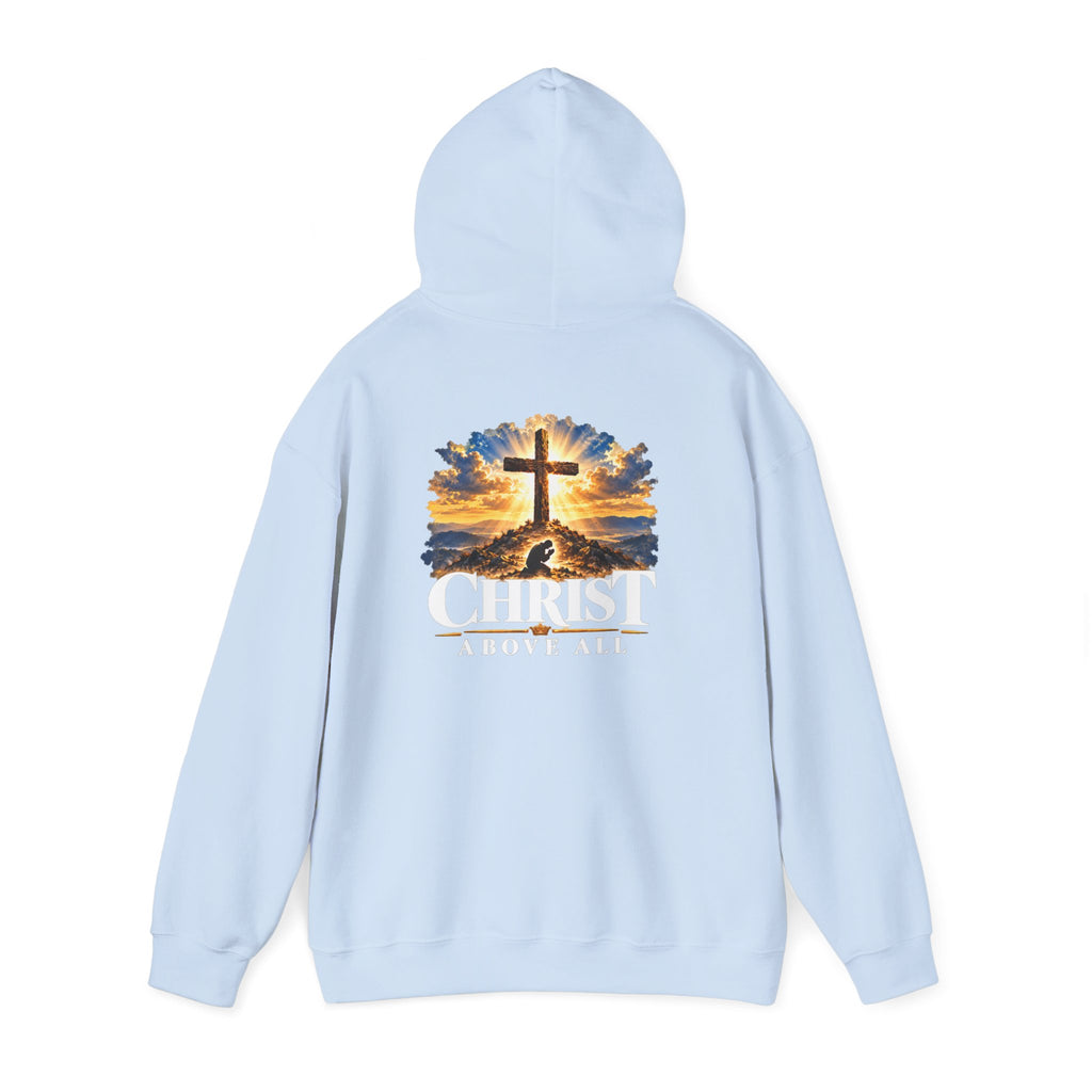 Christian Cross Sunset Faith Hoodie