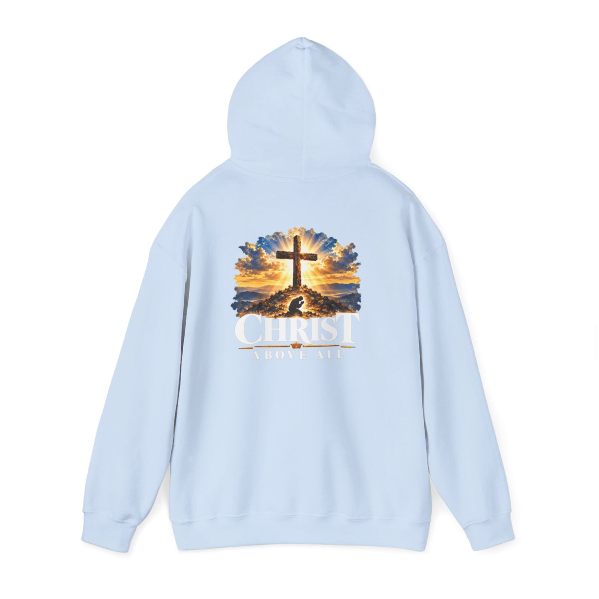 Christian Cross Sunset Faith Hoodie