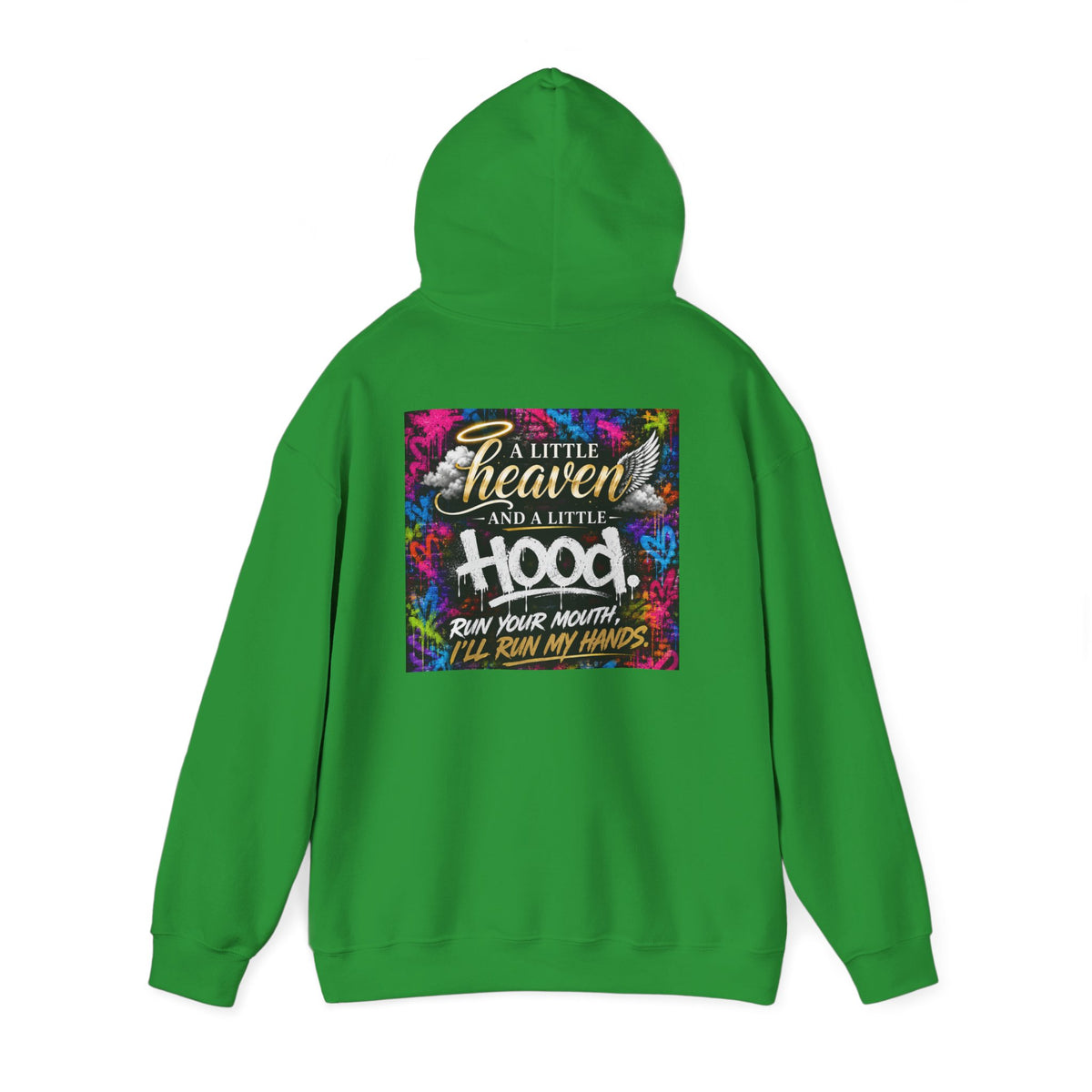 Christian in Progress hoodie | Faith graphic sweatshirt, colorful back print