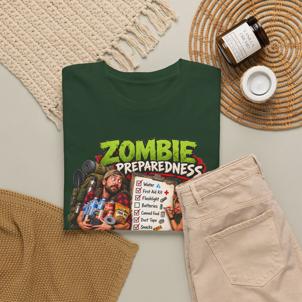 Zombie Preparedness Tee – Survival Humor Shirt
