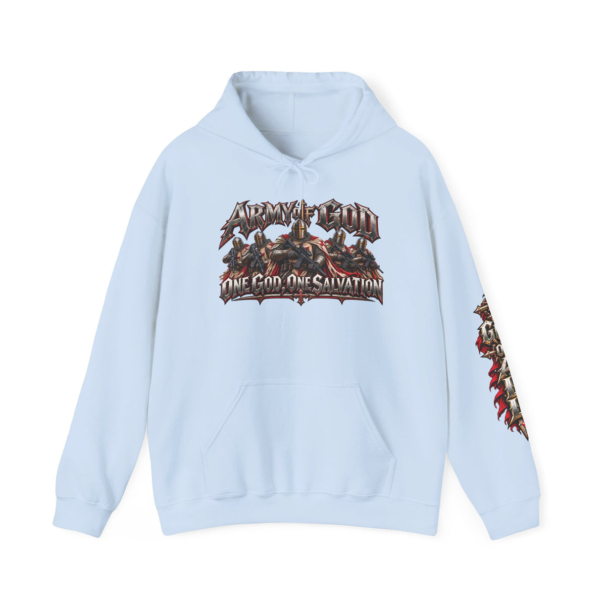 Army of God graphic hoodie | One God One Salvation design
