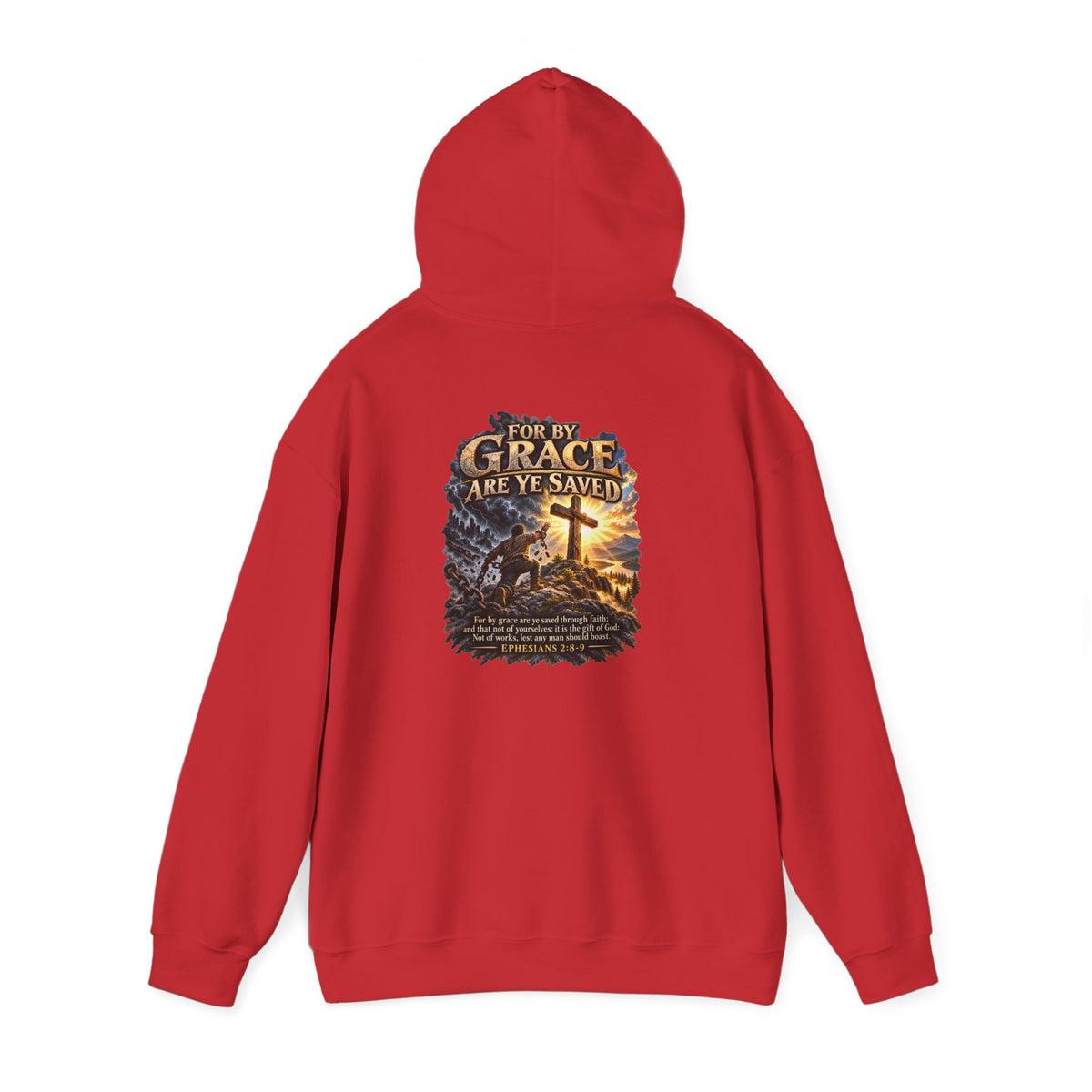 Saved by Grace — Ephesians 2:8–9 Christian Hoodie