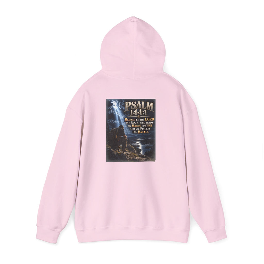 Psalm 144:1 Christian Scripture Hoodie