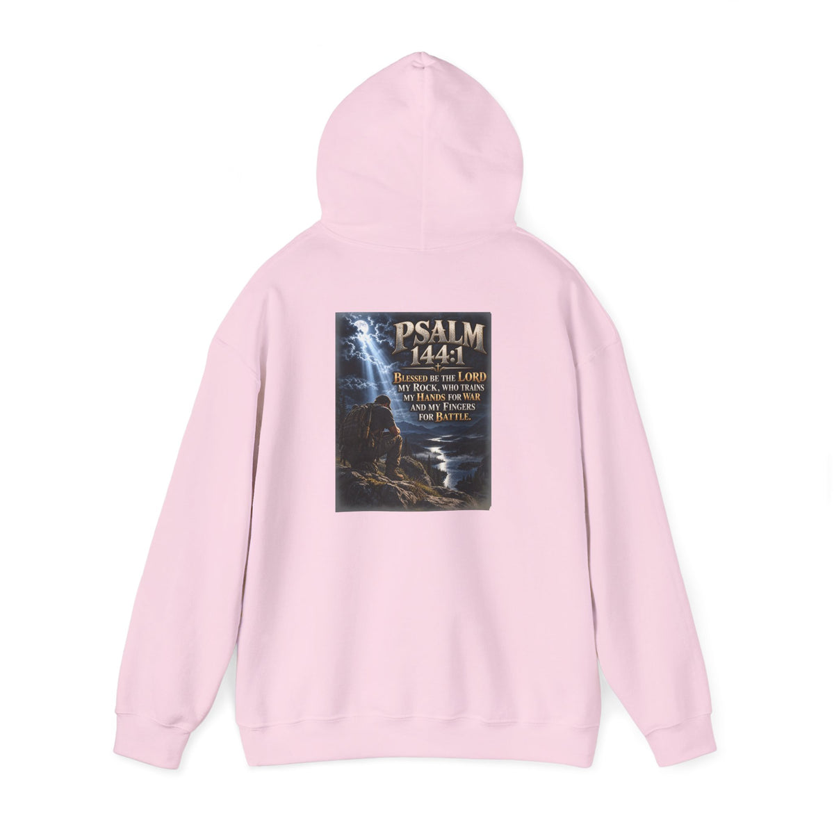 Psalm 144:1 Christian Scripture Hoodie