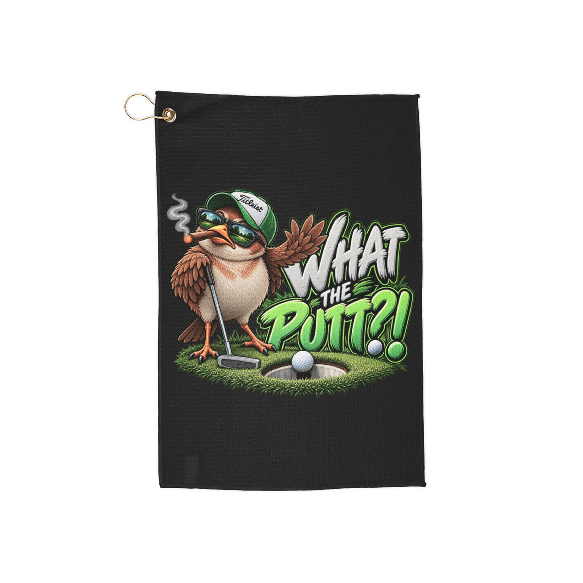 What the Putt?! Funny Golf Towel
