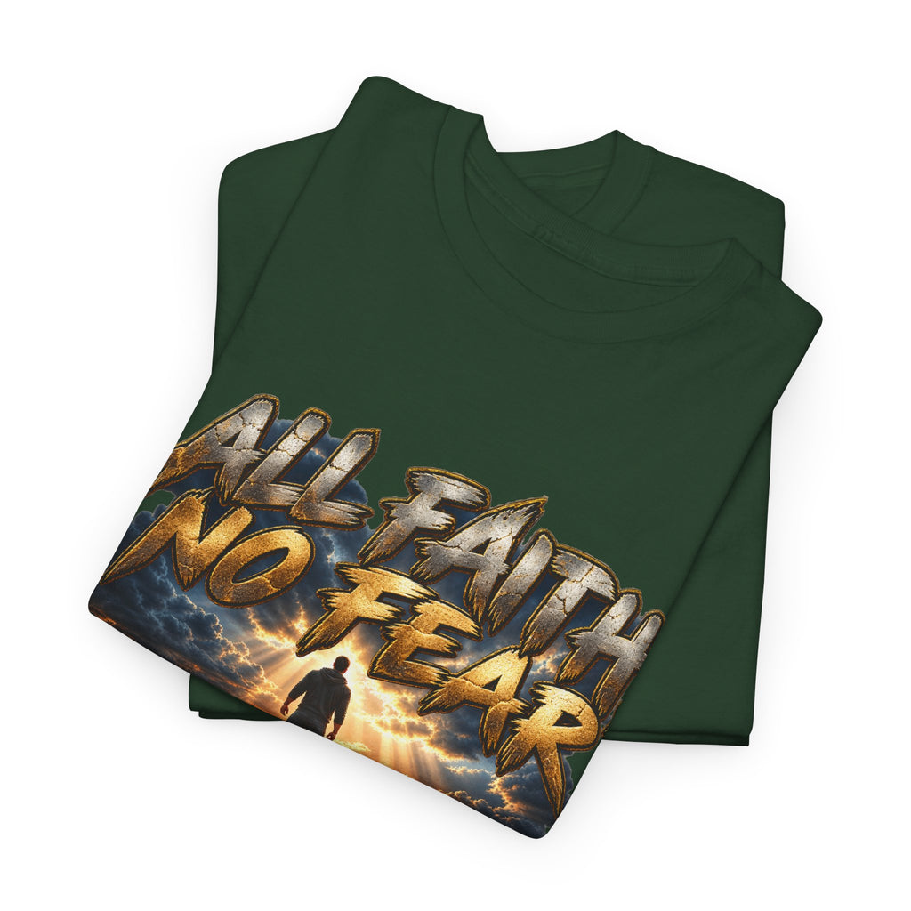 Faith No Fear Inspirational Graphic T-Shirt