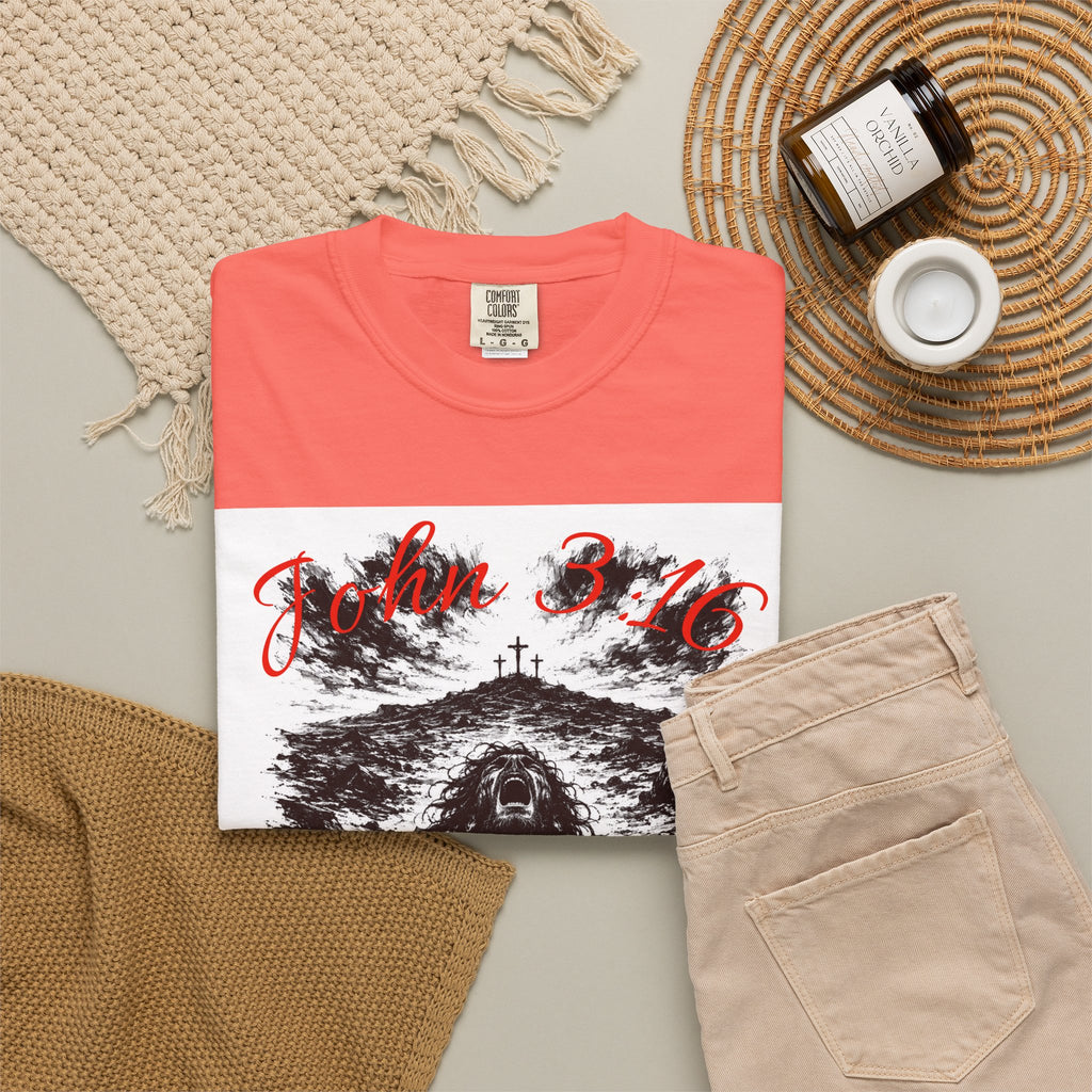 Grim Sea Creature T-shirt | Dark Gothic Illustration, Red Script Logo