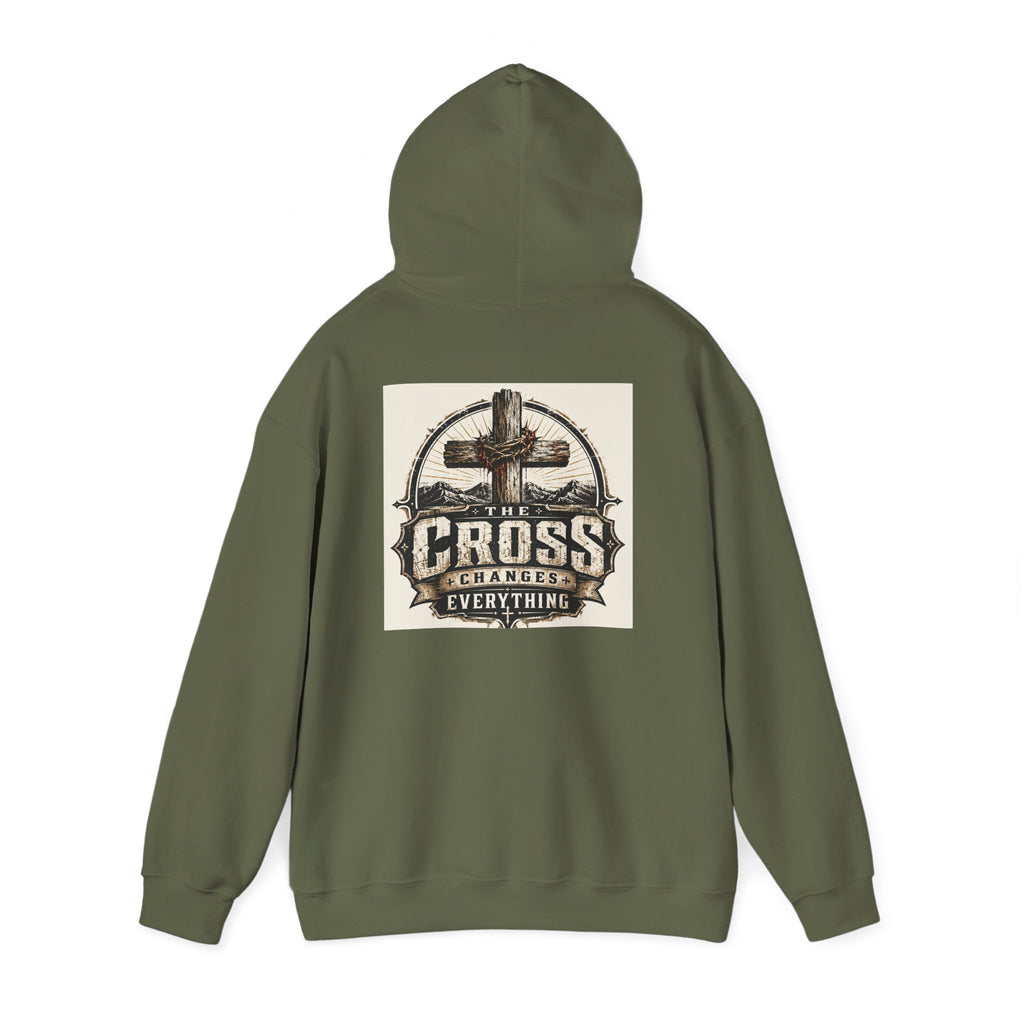 Christian In Progress Hoodie | Cross Changes Everything Christian Hoodie