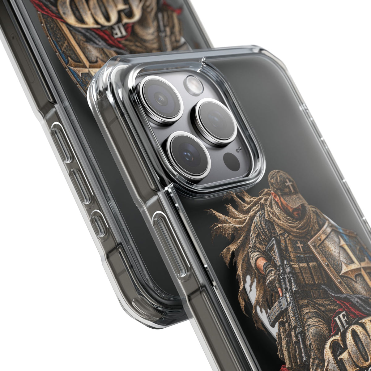 Phone Case – Christian Knight “If God Is for Us” Warrior Armor Design