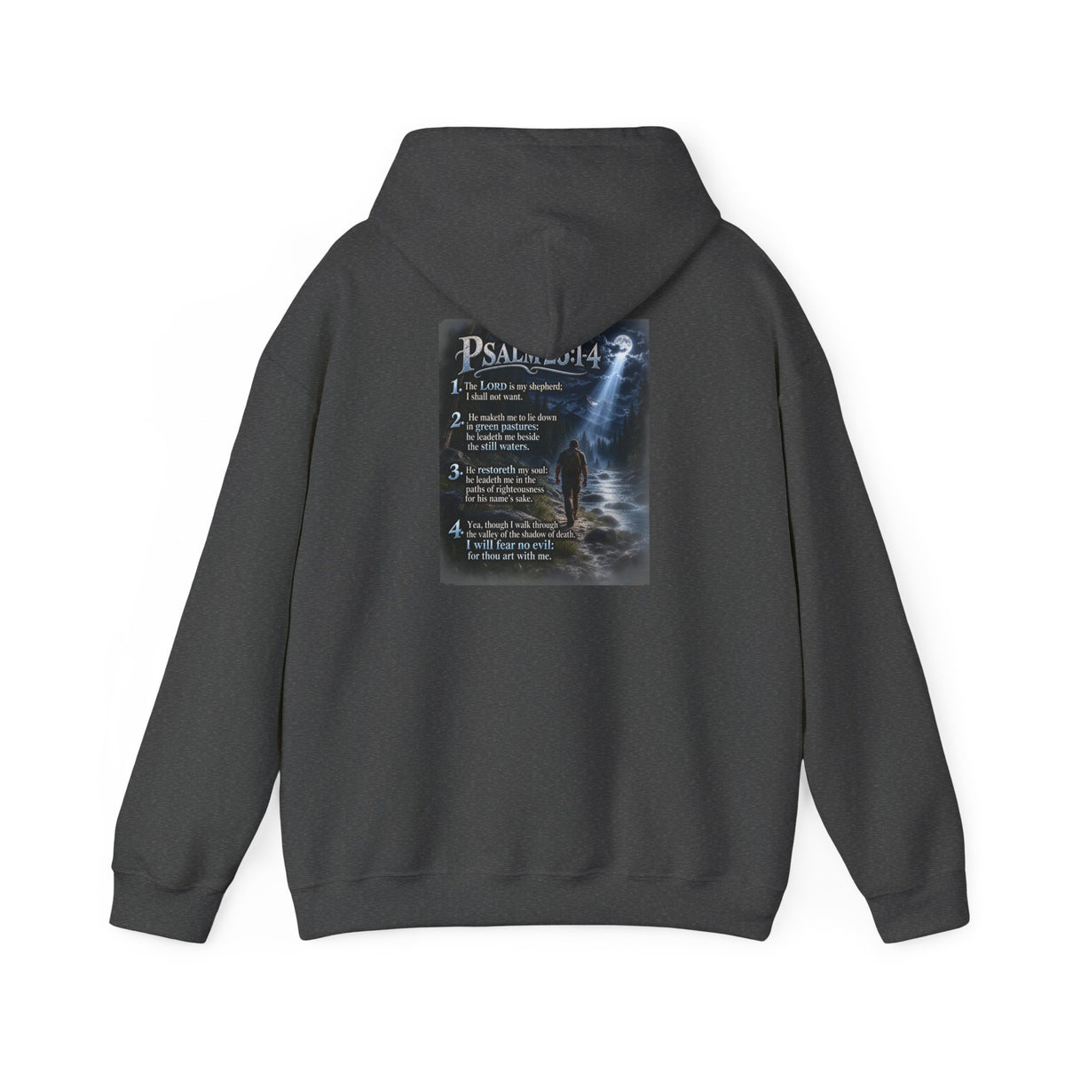 Psalm 23:1–4 Moonlit Scripture Hoodie