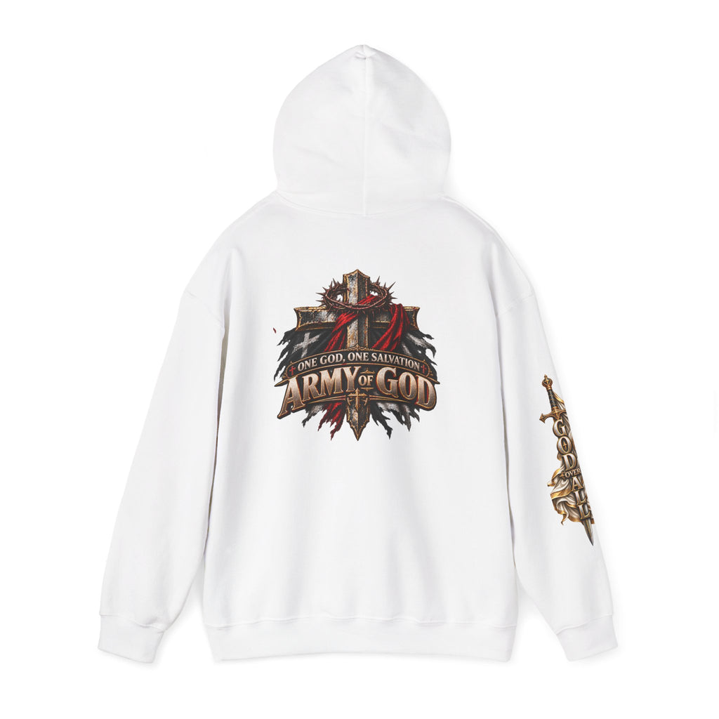 Christian Hoodie - "Way Truth Life" & "Army of God" Graphic Pullover