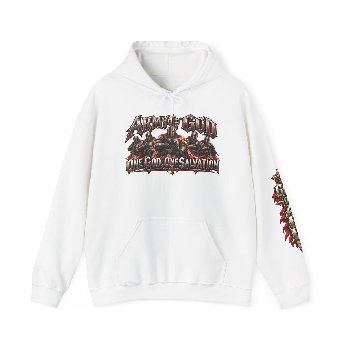 Army of God Graphic Hoodie | One God, One Salvation