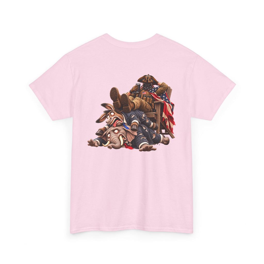 We the People Are Done — Seated Patriot Political Satire T-Shirt
