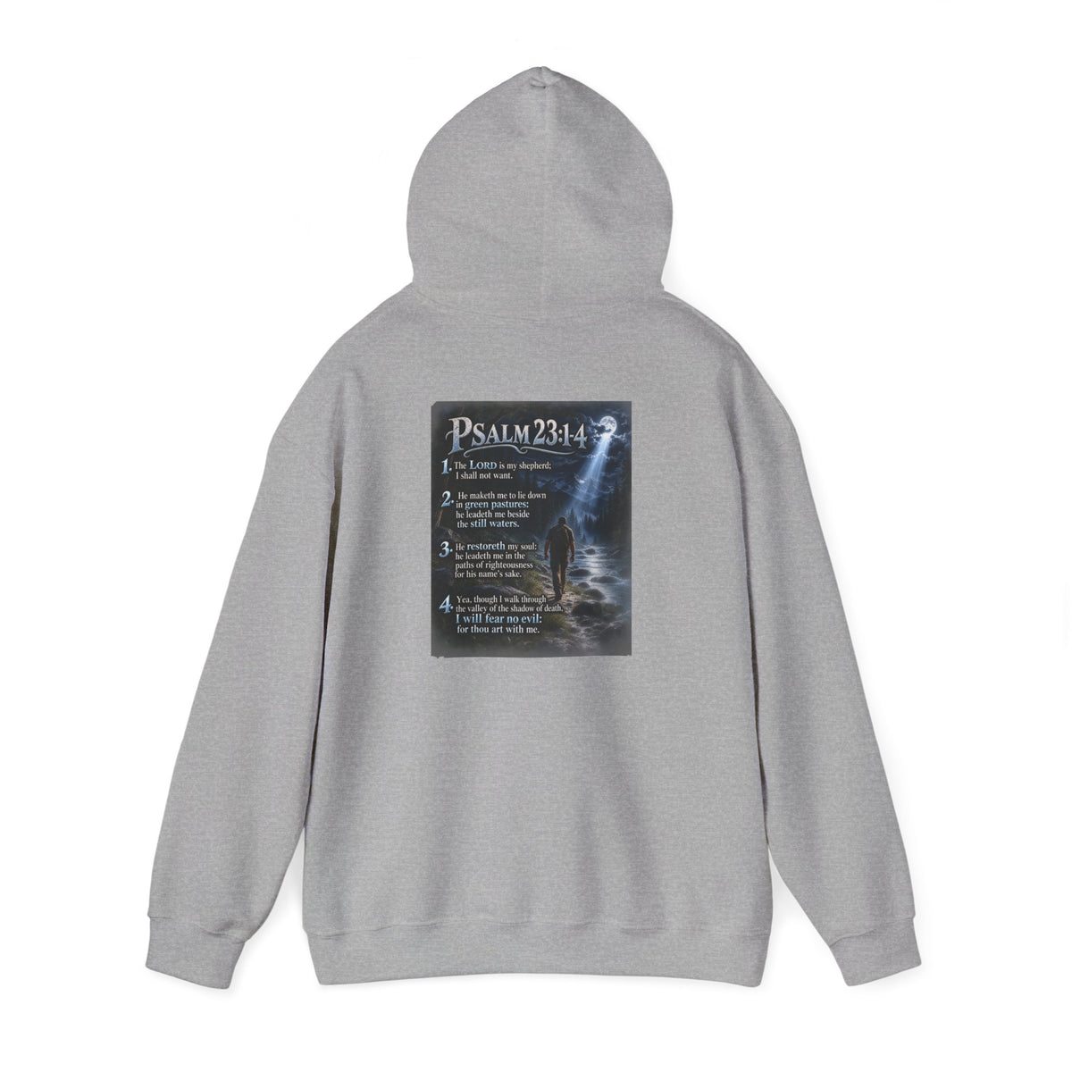Psalm 23:1–4 Moonlit Scripture Hoodie