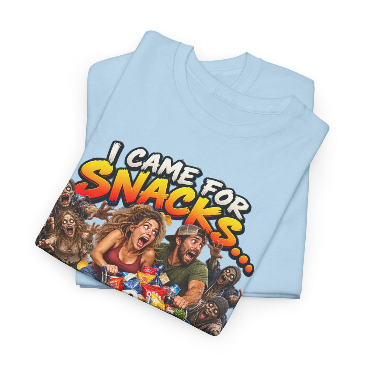 I Came for Snacks Not the Apocalypse Funny Apocalypse T-Shirt