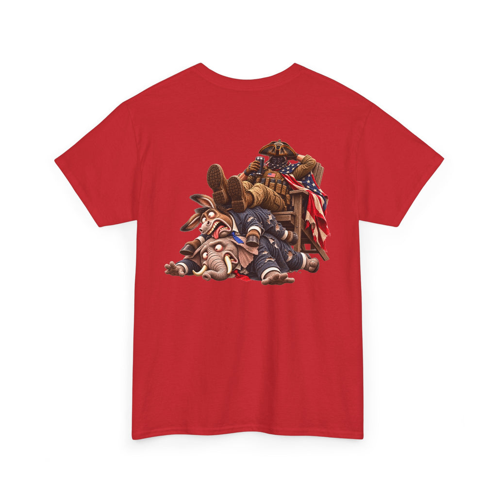 We the People Are Done — Seated Patriot Political Satire T-Shirt