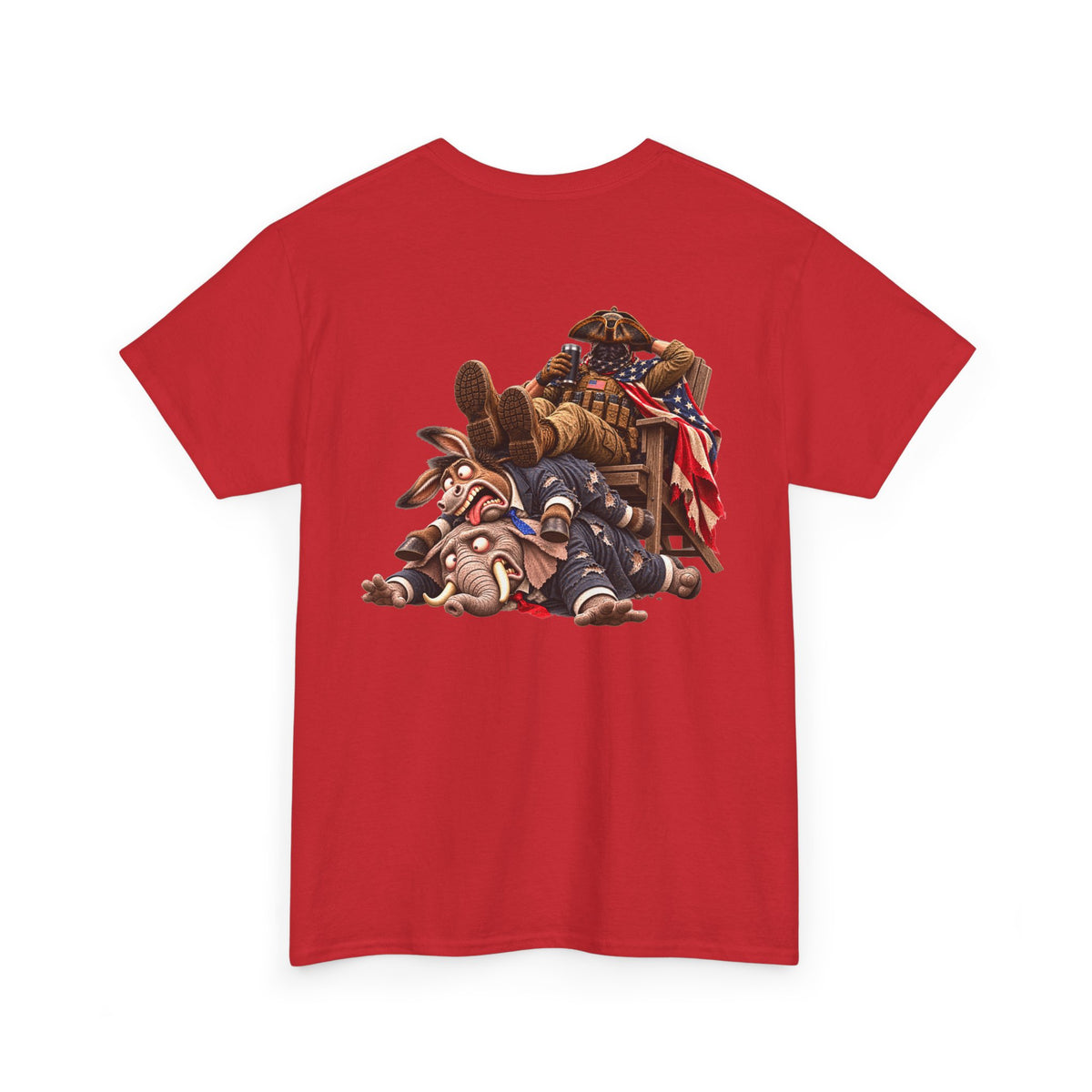 We the People Are Done — Seated Patriot Political Satire T-Shirt