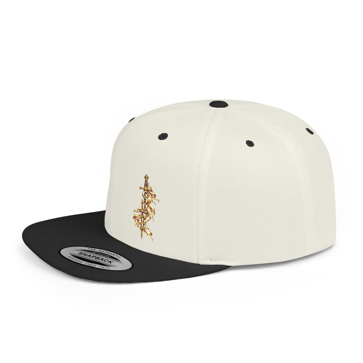 Gold Floral Snapback Hat