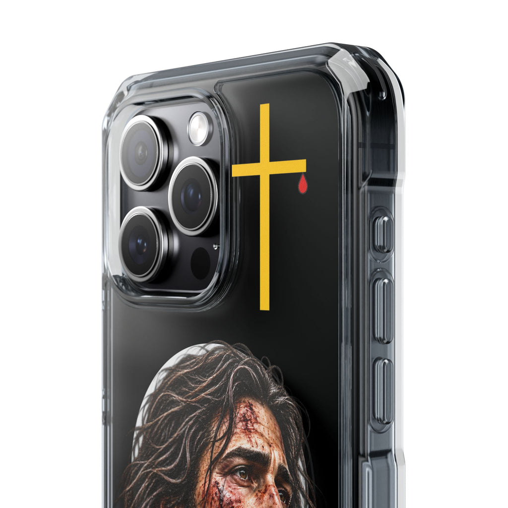 Jesus Cross Magnetic Clear Phone Case