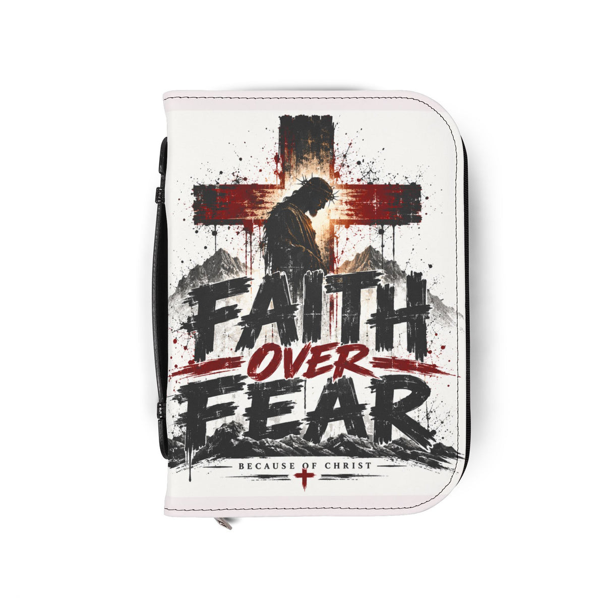 Bible Cover - "Faith Over Fear" & Army of God Protective Zippered Case