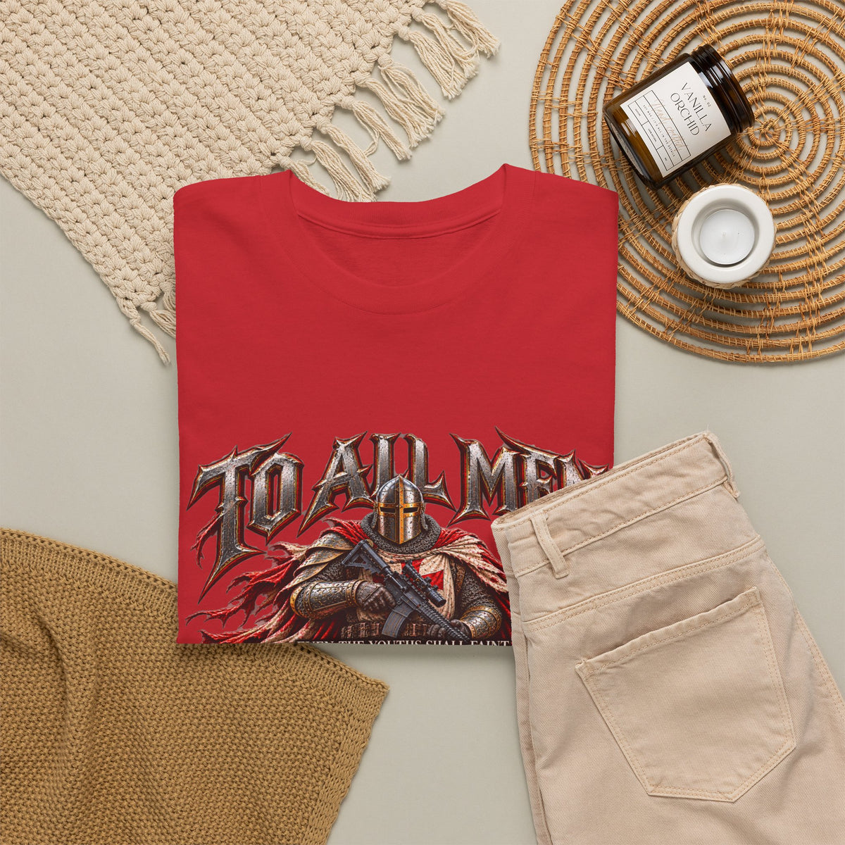 To All Men — Isaiah 40 Christian Warrior T-Shirt