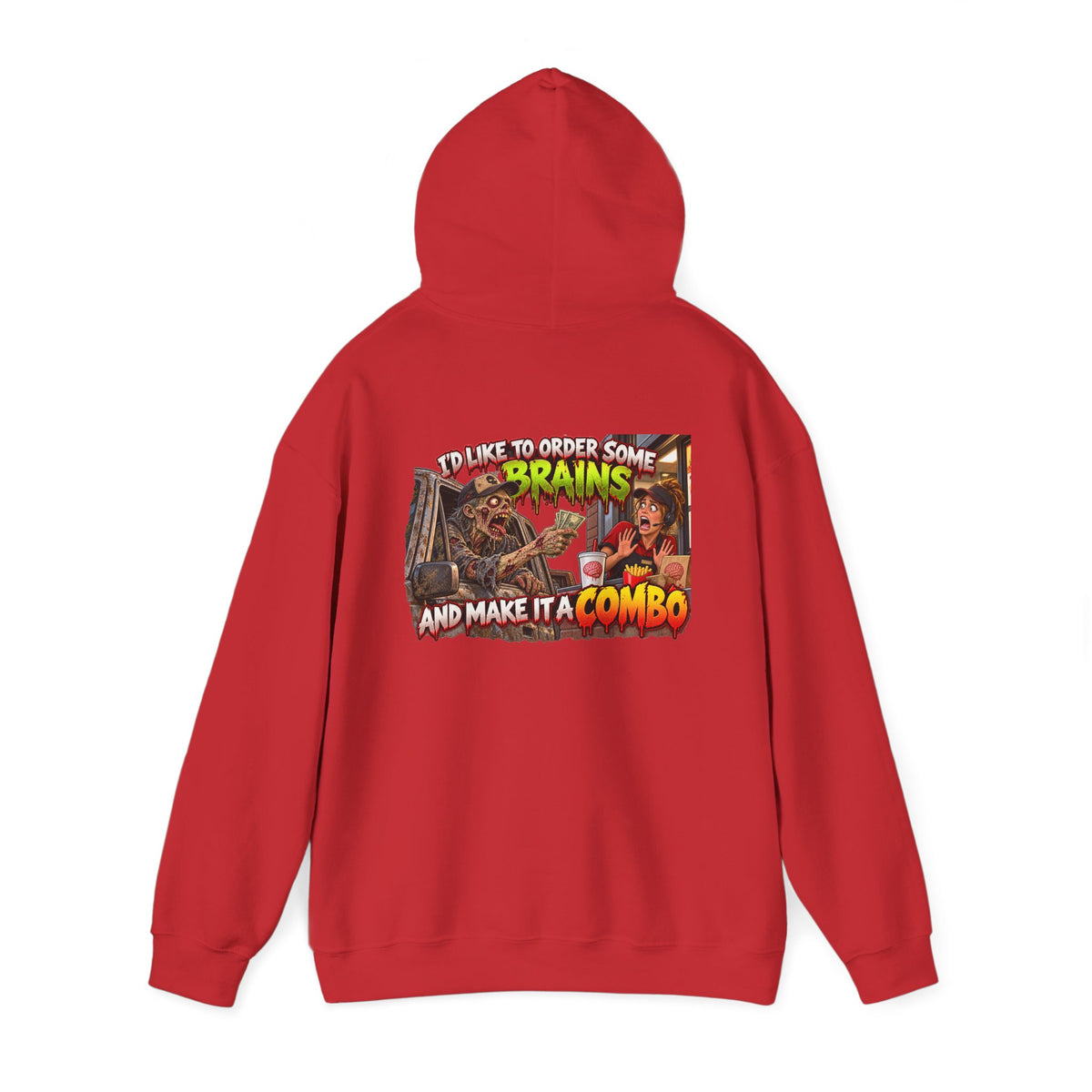 Brains Combo Meal — Officially Undead Zombie Hoodie